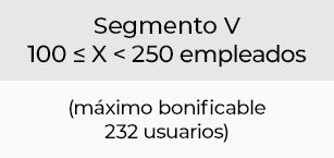 segmento V - máximo bonificable