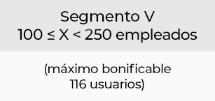 segmento V - máximo bonificable